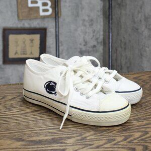Team Shoe Womens Vintage Penn State Nittany Lions Low Top Sneakers White 6.5M